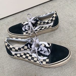 Checked old school vans